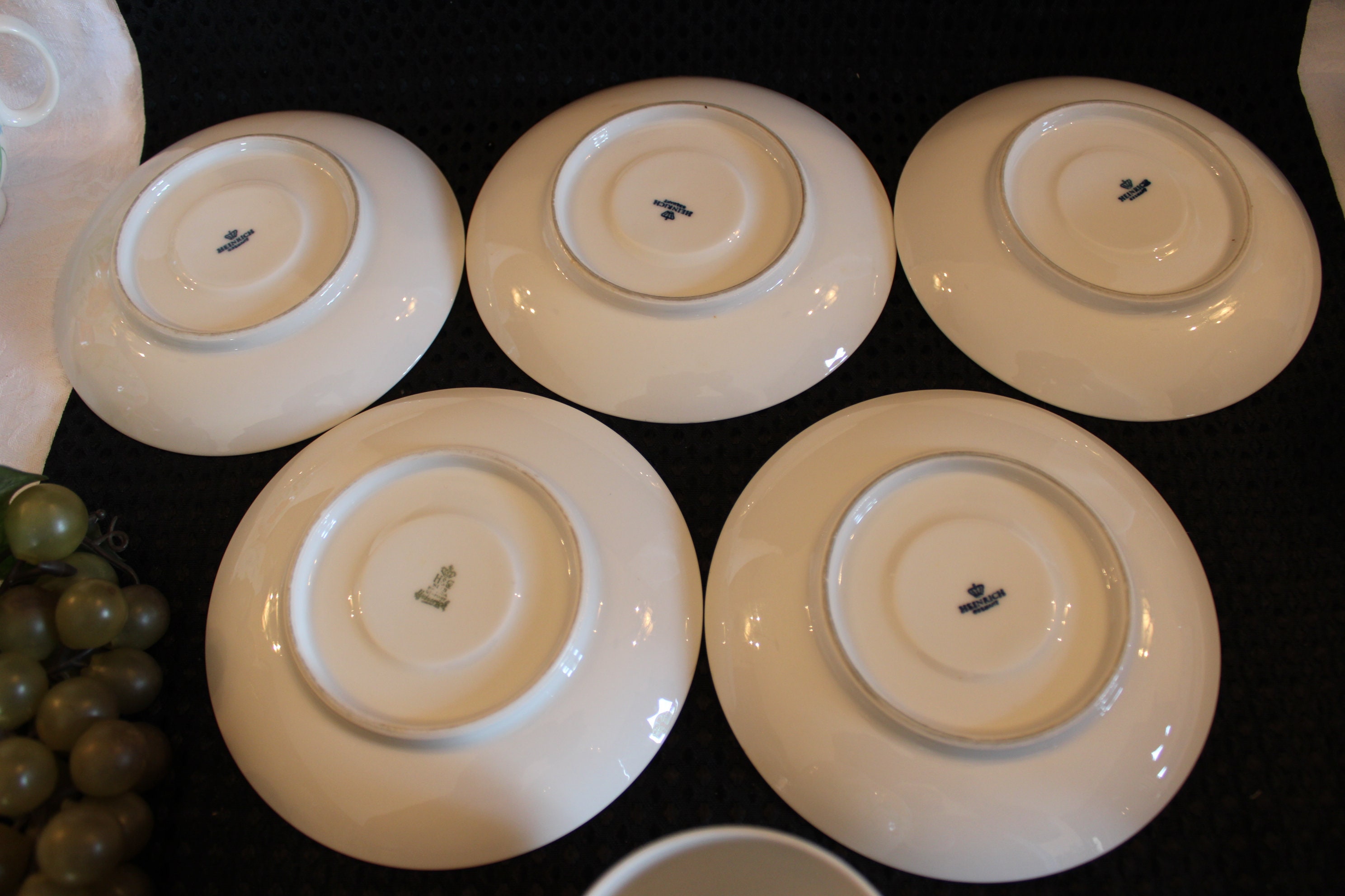 Set of 5 Heinrich Tea Cups and Saucers - Primavera Pattern, Spring ...