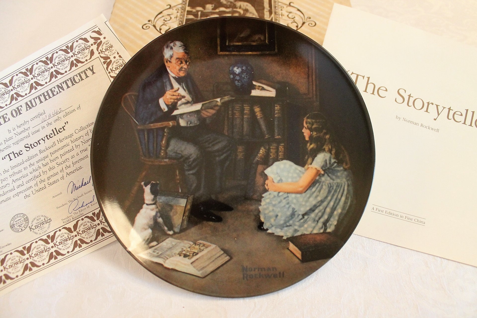 Nod to the Storyteller(中古品) 1984 Norman Rockwell's 