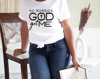 God Got Me Graphic T-shirt | Faith T-shirt, Christian T-shirt, Religious T-shirt, Love, Grace, Faith, Jesus, Faith Shirt, Bible Verse Shirt