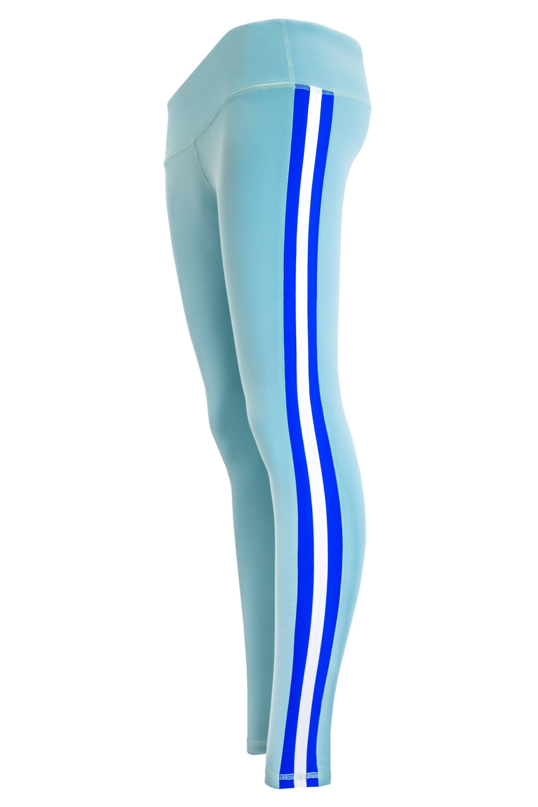 Triple Threat Striped Women's Yoga Pant Leggings silver/ Etsy