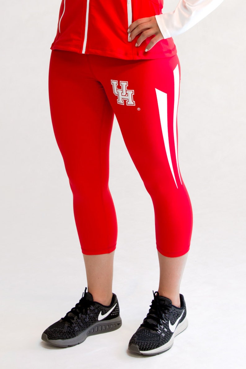 Houston Cougars NCAA Women/'s Yoga Capri Pant Leggings