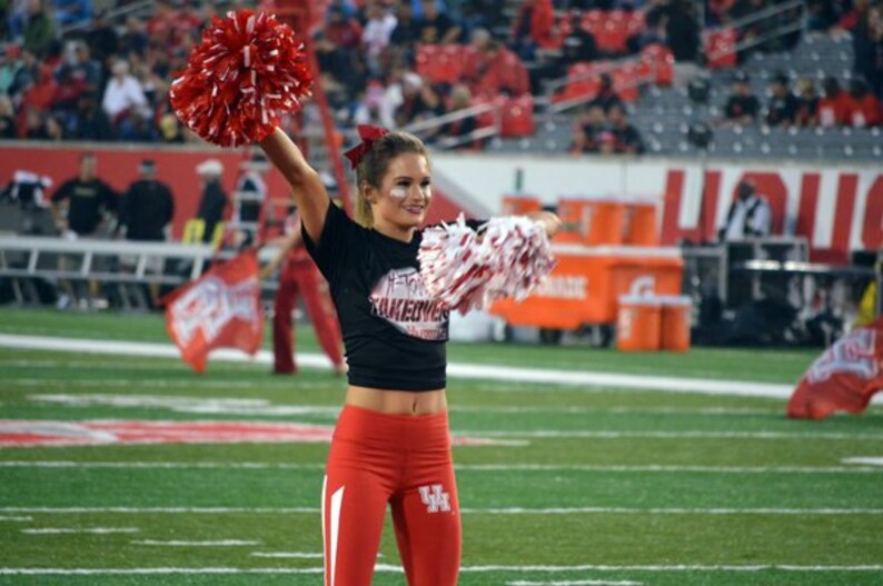Houston Cougars NCAA Women/'s Yoga Capri Pant Leggings