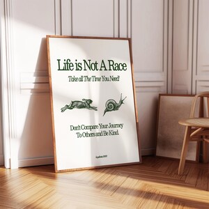 Retro Haas Art Print: inspirerend citaat, mindful muurdecoratie (digitale download)