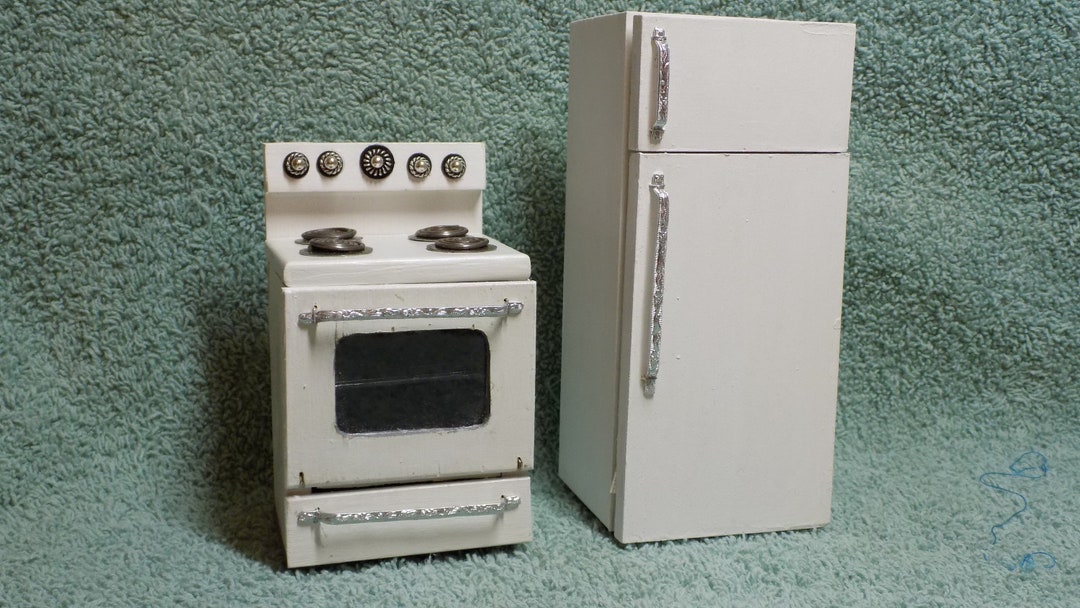 1/12 Scale Fridge and Stove Set Etsy