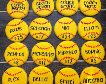 Softball cookies