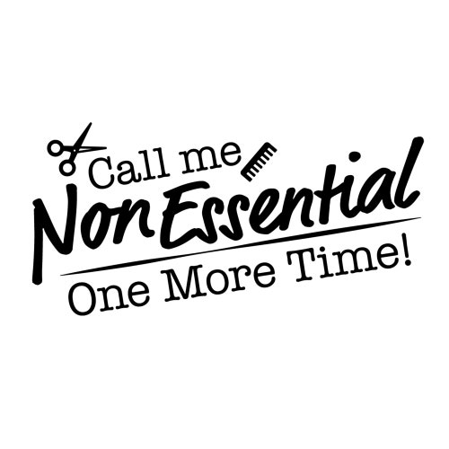 Hair Stylist SVG Non Essential Worker Barber Hair Dresser Etsy
