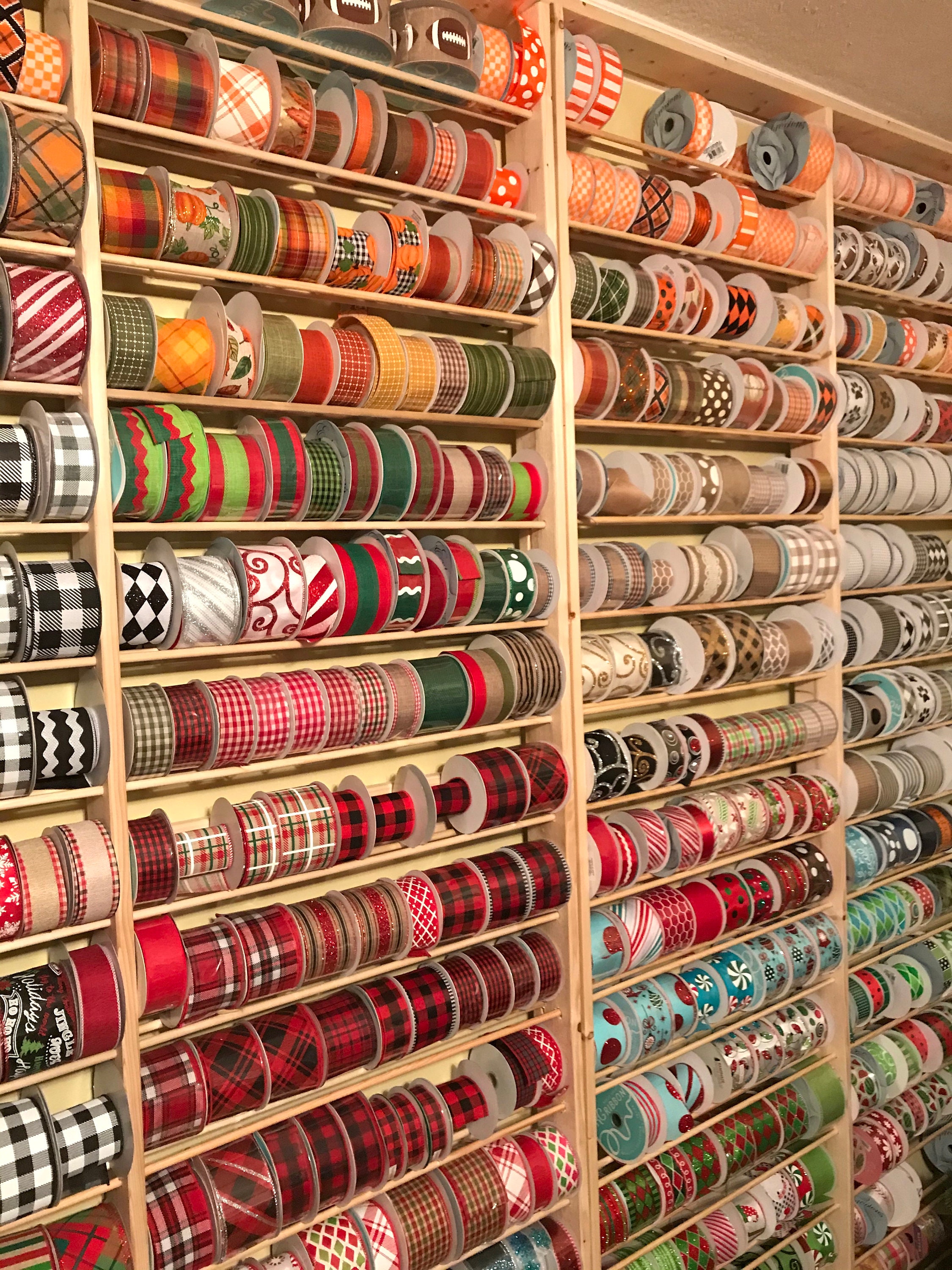 DIY Ribbon Storage Tutorial, Ribbon Rack Plans, Ribbon Storage Solution ...