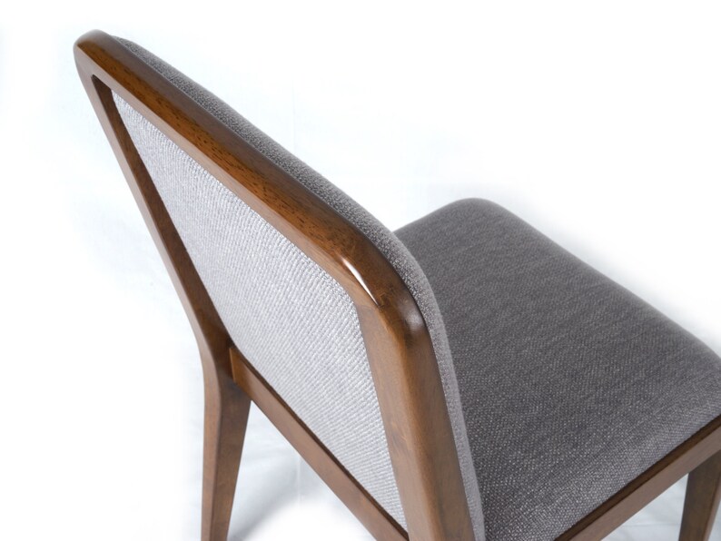 Walnut Dining Chair Ekais - Bella Collection Walnut Mid Century Dining Chair Walnut Upholstered Chair