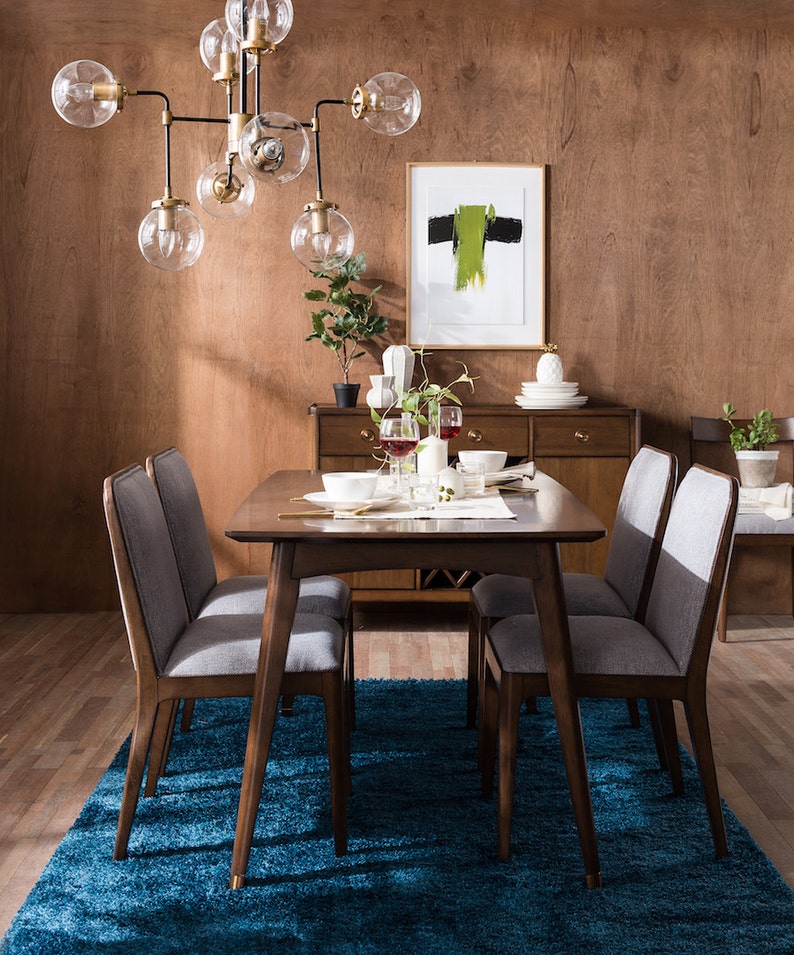 Walnut Dining Chair Ekais - Bella Collection Walnut Mid Century Dining Chair Walnut Upholstered Chair
