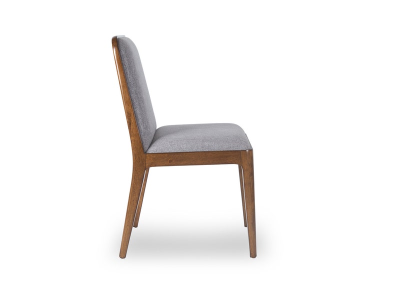 Walnut Dining Chair Ekais - Bella Collection Walnut Mid Century Dining Chair Walnut Upholstered Chair