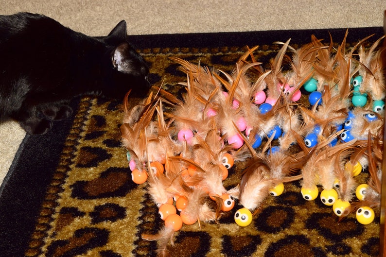 Bouncy Tails: a cat ball toy that'll make you bounce for | Etsy