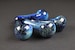 Galaxy Glass Pipe - Cobalt Space Pipe Nebula Fumed Glass Pipe, Heady Hand Blown 