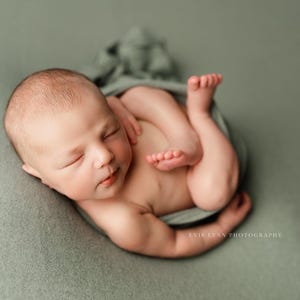 Cozy Backdrop, Newborn Photo Prop, Dark Sage Backdrop, Newborn Posing Fabric, Sage Green Fabric Backdrop, Green Posing Fabric