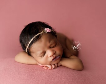 Butter Soft Backdrop, Newborn Photo Prop, Mauve Posing Fabric, Newborn Photography Fabric Backdrop, Rose Pink Newborn Backdrop