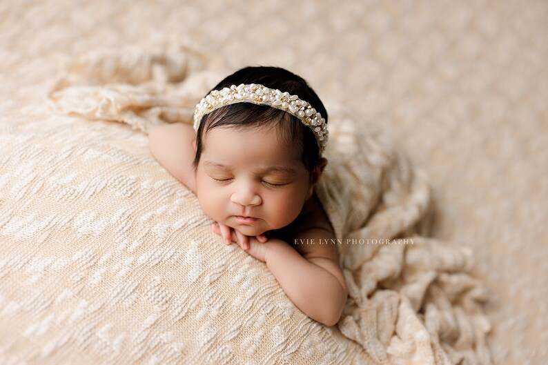 Darcy Textured Backdrop, Newborn Photo Prop, Newborn Posing Fabric, Newborn Photography Backdrop, Newborn Fabric Backdrop, Neutral Backdrop image 3