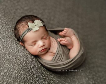 Windsor Backdrop, Newborn Photo Prop, Olive Gray Backdrop, Newborn Posing Fabric, Newborn Photography Backdrop, Popcorn Fabric Backdrop