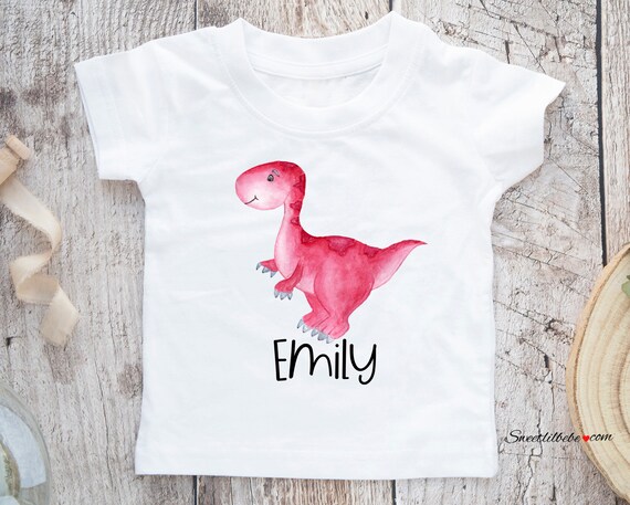 pink dinosaur t shirt