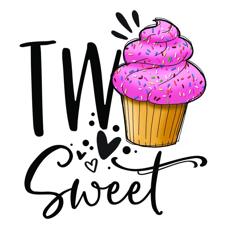 Two Sweet Cupcake Toddler Tee, Birthday T-Shirt, Cupcake Toddler T-Shirt, Funny Kids Shirt, Cupcake Kids Shirt, Two Year Old Toddler Tee image 2