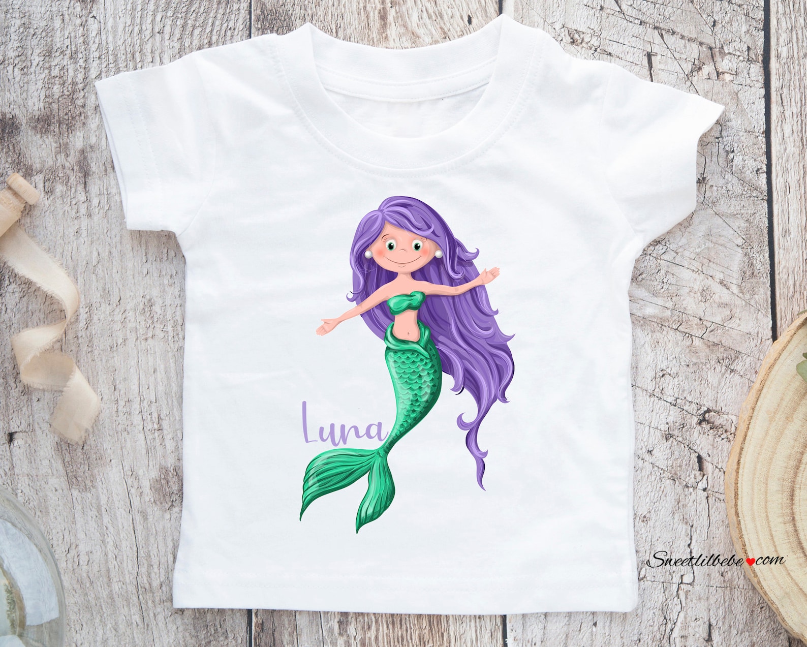 Cute Mermaid Toddler TShirt Mermaid Toddler Tee Mermaid Etsy