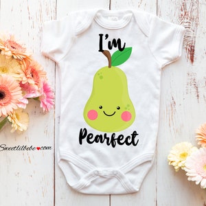 Pear Baby Onesie®, Baby Shower Gift, Pear Toddler Tee, Funny Baby Clothes, Pear Baby Tee, Funny Toddler Shirt, Funny Baby Onesie, Pear Shirt