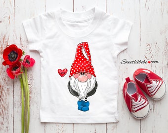 Gnome Boy Toddler Tee, Gnome Toddler T-Shirt, Custom Toddler Shirt, Gnome Toddler Top, Funny Toddler Shirt, Funny Kids Tee, Toddler Tee