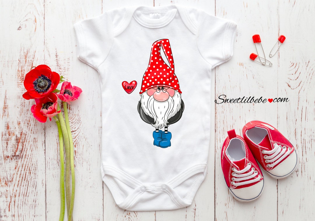 Gnome Boy Baby Onesie® Gnome Baby Onesie Personalized Baby Etsy