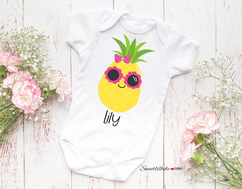 Pineapple Baby Onesie® Summer Baby Onesie Baby Shower Gift Etsy