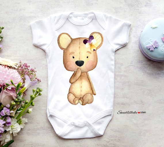 teddy bear baby onesie