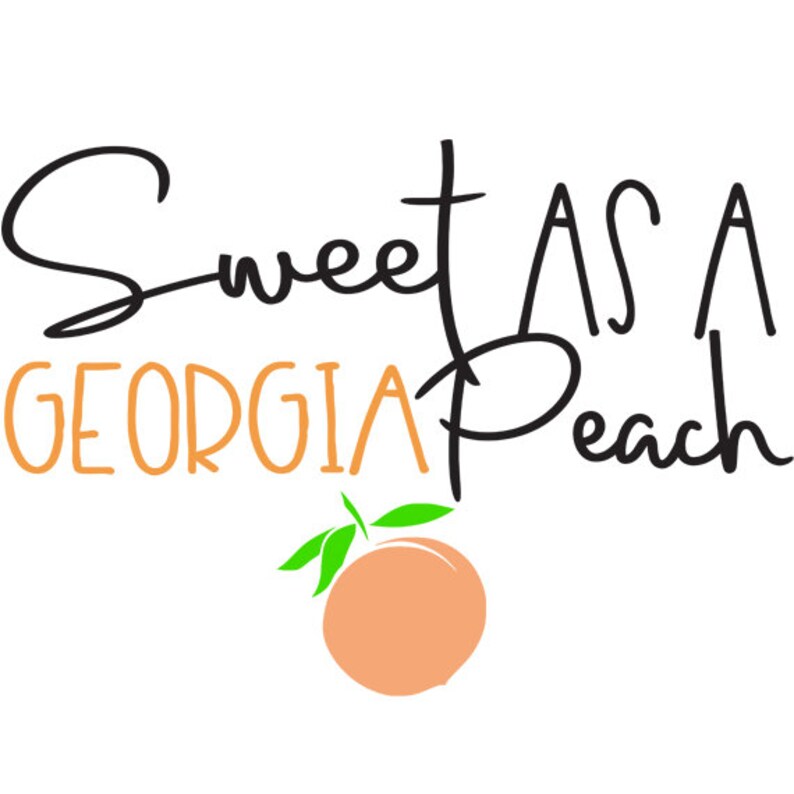 Download Sweet As A Georgia Peach Toddler Shirt Sweet As A Georgia ...