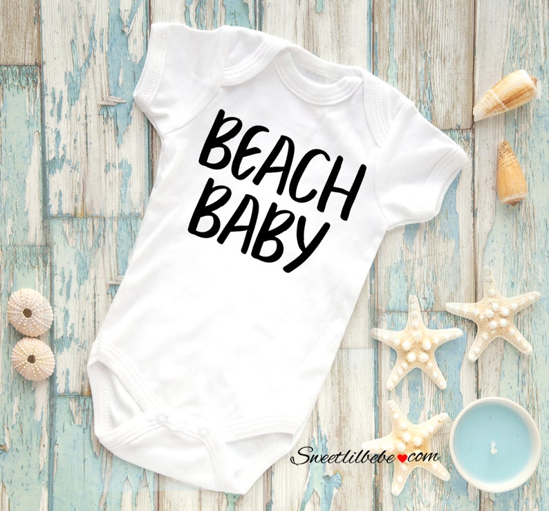 beach baby onesie