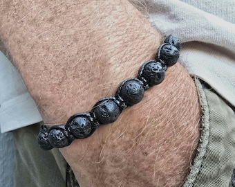 COLLANA IN PIETRA Lavica Gioielli Pendente Di Oli Essenziali Donne