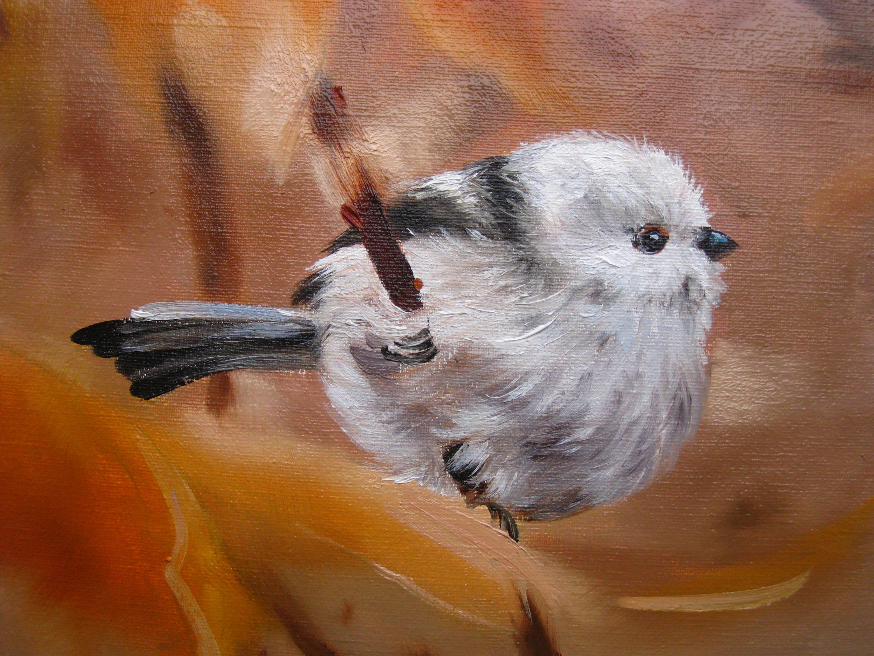 Bird oil painting deals