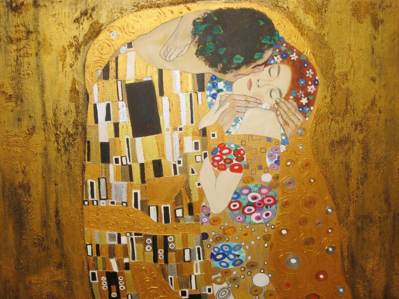 kiss klimt painting kiss klimt painting