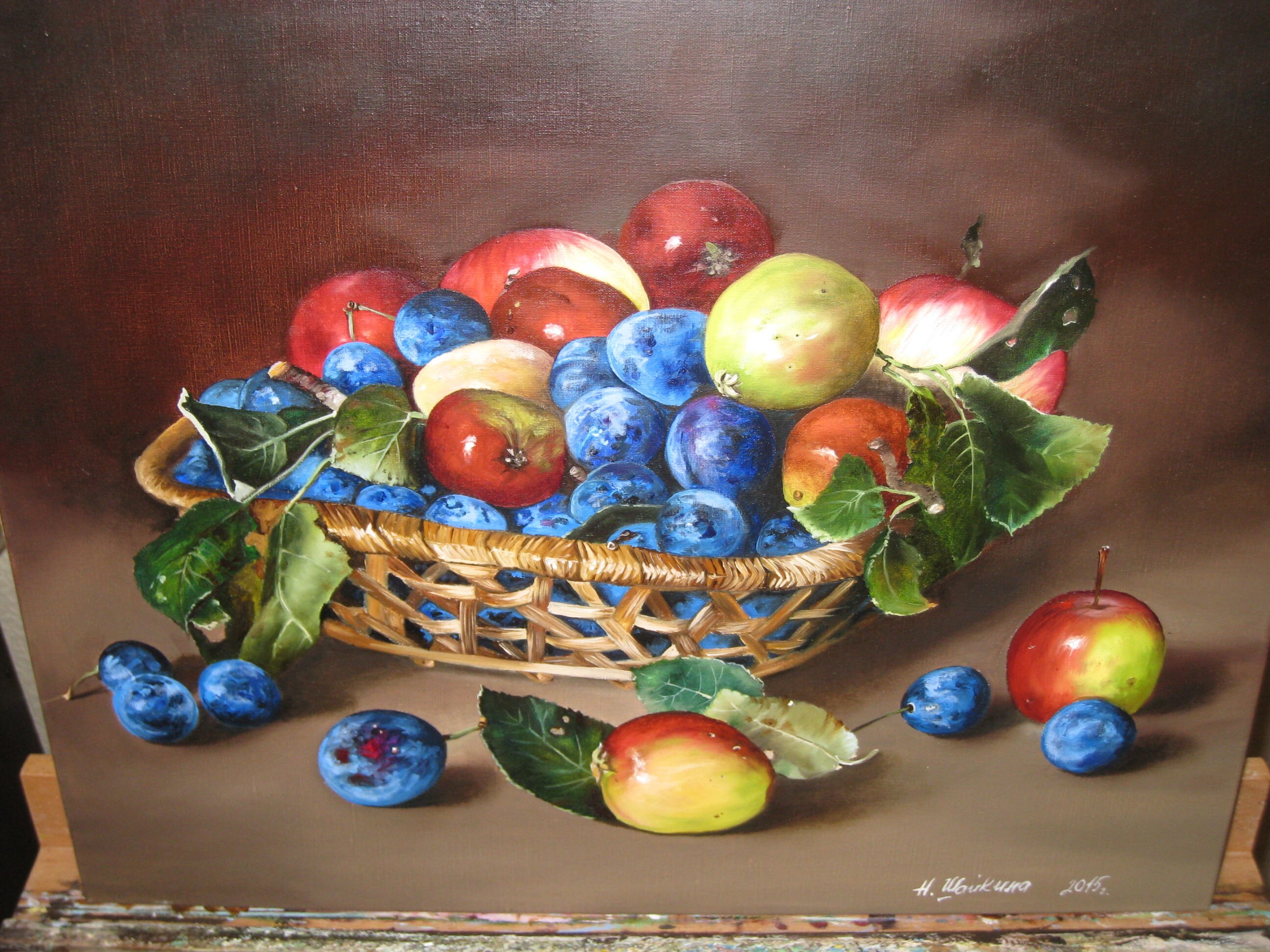 Original Oil Painting on Canvas, Fruit Basket Still Life, Realistic Kitchen  Wall Art, Farmhouse Dining Room Decor, Vibrant Classic Artwork - Etsy, image size:2592x1944