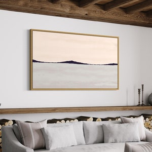 Pale Pink and Gray Landscape Samsung TV. Abstract 4K Digital Downloads. Minimalistic samsung frame tv art. Relaxing Samsung Art.