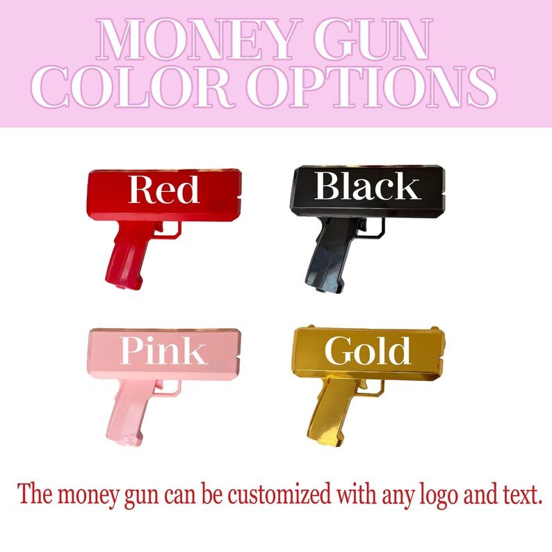 Custom Logo Money Gun, Personalized Gifts for Him - Etsy