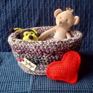 Handmade Crochet Basket – Customizable Colors