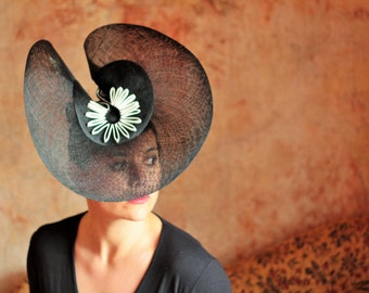 Designer Sinamay Straw Hat