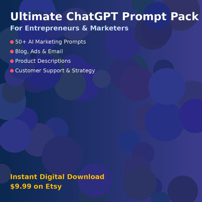 Ultimate Chatgpt Prompt Pack for Entrepreneurs & Marketers | 50+ AI ...