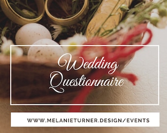 Cuestionario de boda para clientes