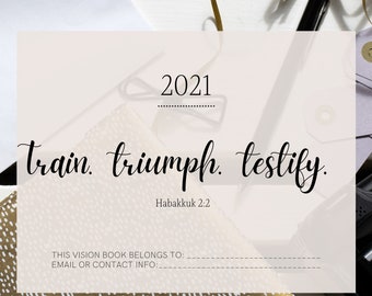 Cuaderno de trabajo para establecer objetivos 2021/ Libro de visión 2021/ Vivir lujosamente por menos {Digital}