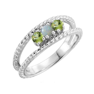 Family Ring 2- 12 Birthstones Sterling Silver Mother&#39;s Ring Jewelry