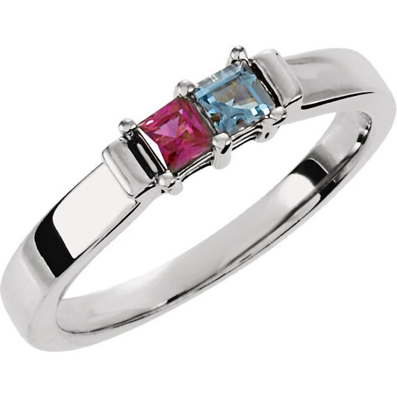 Princess cut mothers ring best sale