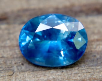 1.27ct Australian Natural Blue Sapphire Oval Cut | Green Undertone | VS Clarity | Loose Sapphire Gemstone