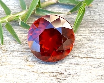 Natural Hessonite  | Round Cut | 10.50 mm | 5.00 Carat | Unheated | Untreated | Garnet Rings