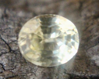 Natural Yellow Sapphire | Loose Corundum | Oval Cut | 0.80 Carat |  6.00x5.10 mm | Untreated Sapphire | Engagement Rings