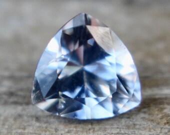 Natural White Sapphire | TRILLION Cut | 6 mm | Loose SAPPHIRE | Untreated | Blue Sapphire Ring | Engagement Rings | Loose Sapphire