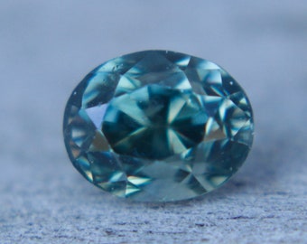Natural Green Sapphire | Oval Cut | 1.05 Carat | 5.80x4.60 mm | Genuine earth mined natural gemstones for jewellery making projects | Crysta