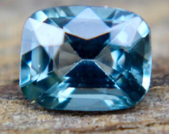Natural Teal Sapphire | Cushion Cut | 0.77  Carat | 5.97x4.77  mm | Loose Sapphire | Blue Green Sapphire Rings | Jewellery | Gemstones