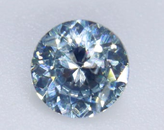 Natural Sky Blue Sapphire | Round Cut | 5.68 mm | Jewellery Making Gemstones | Engagement Jewellery | Birthday Gifts | Wedding Gifts | Stone